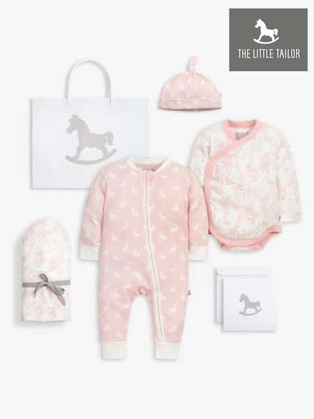 The Little Tailor Welcome Little Baby 100% Cotton Gift Set 4 Piece (226599) | £55