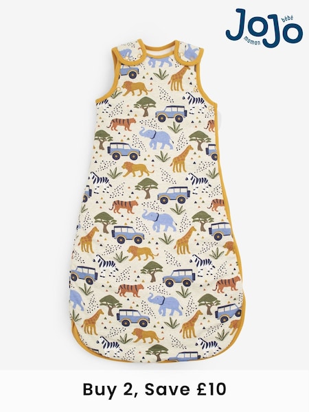 JoJo Maman Bébé Oatmeal Safari 2.5 Tog Sleeping Bag (524652) | £28