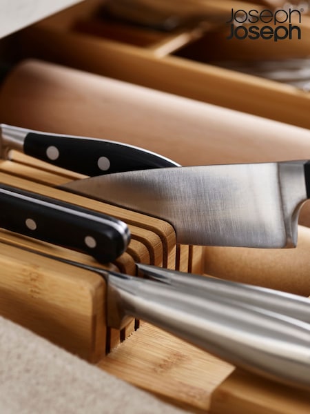 Joseph Joseph Brown DrawerStore Bamboo 2 Tier Knife Organiser (691051) | £29