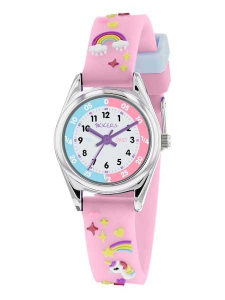 Peers Hardy Girls Purple Tikkers Silicone Strap 3D Unicorn Watch (754656) | £15