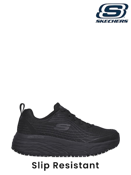 Skechers Black Womens Elite Slip Resistant Arch Fit Trainers (957623) | £84