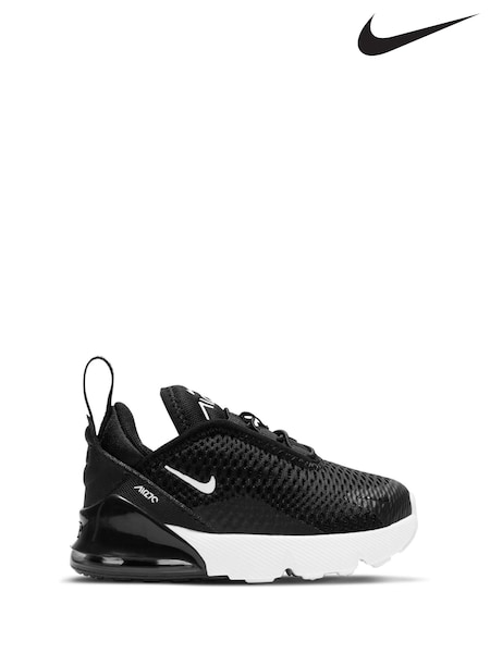 Nike Black & White Infant Air Max 270 Trainers (A35876) | £60