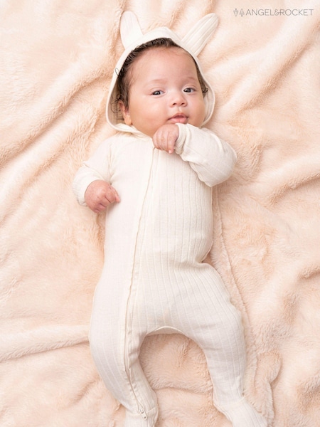 Angel & Rocket Natural Marley Bunny Babygrow (AB6089) | £24