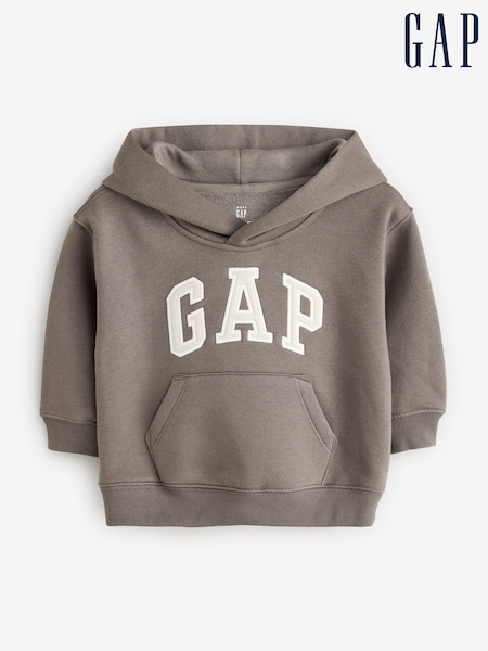 Gap Brown Original Logo Hoodie (6mths-5yrs) (AB8199) | £25