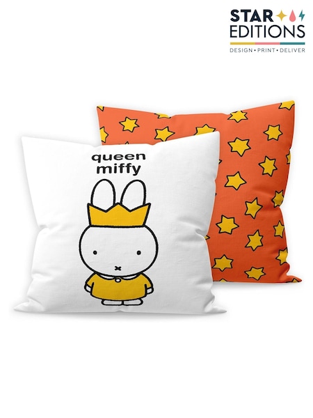 Star Editions Personalised Queen Miffy Black 100% Cotton Cushions (AC1638) | £25