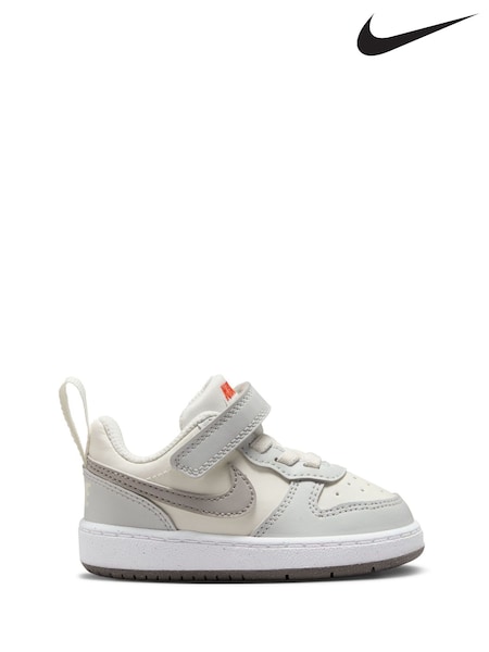 Nike Off White Grey Infant Court Borough Low Recraft Trainers (AJ7660) | £35