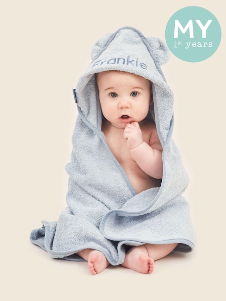 Small 100% Cotton Personalised Hooded Towel by My 1st Years (AJ8943) | £24