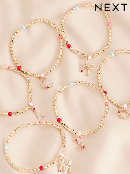Gold Tone Initial Bracelet (AL8347) | £6
