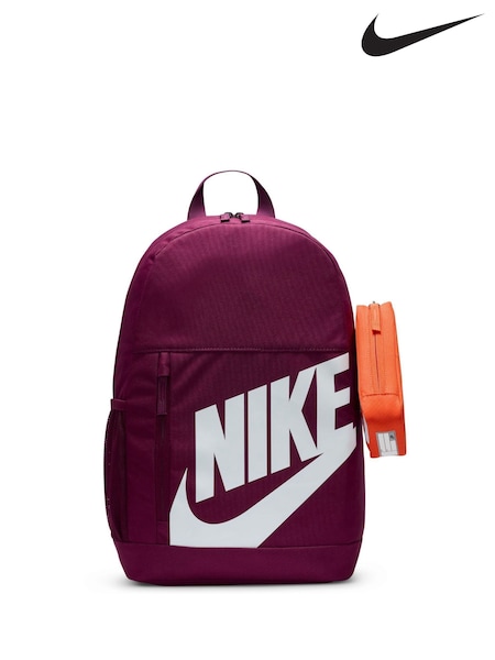 Nike Bordeaux Burgundy Elemental Printed Bag with Pencil Case (AP2912) | £33