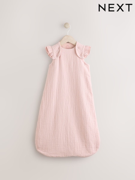 Modern Pink Muslin 1 Tog Baby 100% Cotton Sleep Bag (AV0913) | £26 - £30