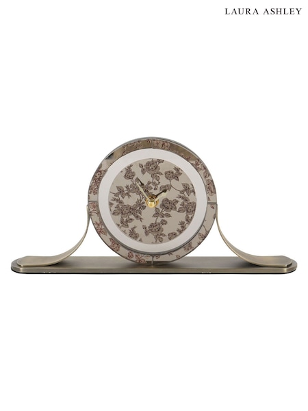 Laura Ashley Smoked Pollington Rose Mantel Clock (AV4678) | £75