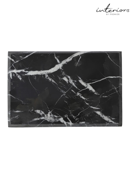 Interiors by Premier Black and Gold Marble Chopping Board (B00565) | £35