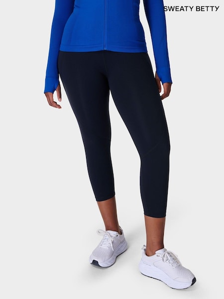 Sweaty Betty Black Power Cropped Workout Leggings (B46746) | £78