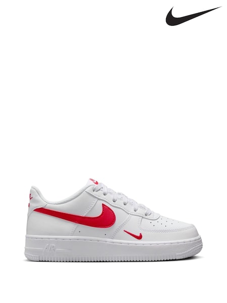 Nike Red/White Air Force 1 LV8 1 Trainers (B49246) | £85