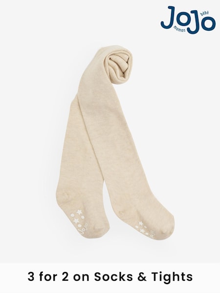 JoJo Maman Bébé Natural Cotton Rich Plain Tights (C61346) | £9.50