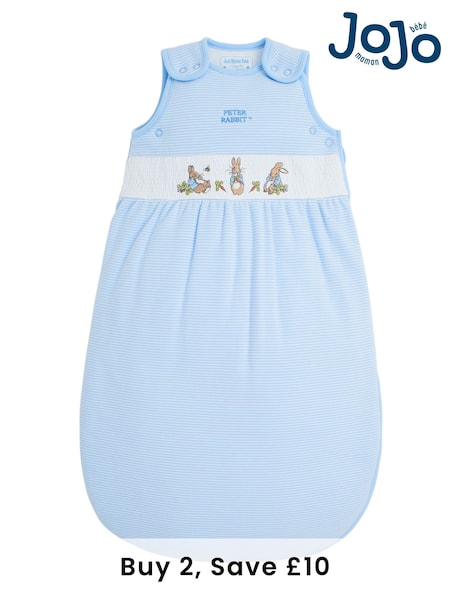 JoJo Maman Bébé Blue Peter Rabbit 2.5 Tog Baby Sleeping Bag (C62558) | £35