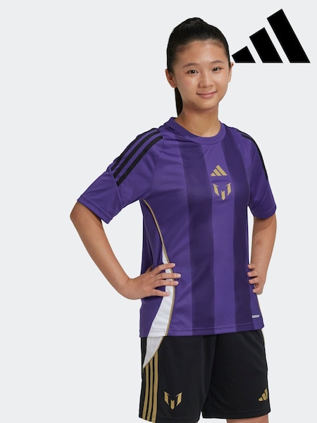 adidas Purple Messi Shirt (E01938) | £23