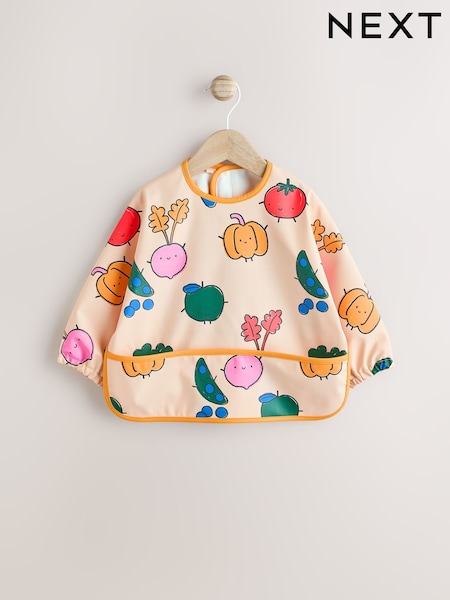 Natural Bright Vegetables Baby Weaning And Feeding Sleeved Bib (E45774) | £9 - £10