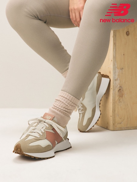 New Balance Cream Womens 327 Trainers (E63640) | £100