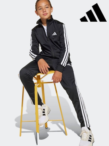 adidas Black Essentials Climacool Kids Tracksuit (E66834) | £40