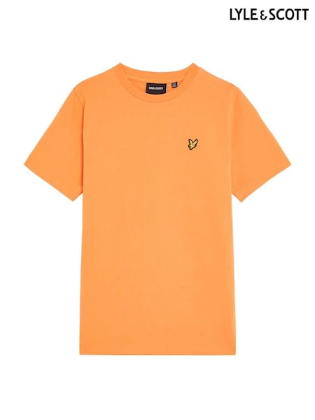 Lyle & Scott Orange Boys Essentials 100% Cotton Crew Neck T-Shirt (E95369) | £22