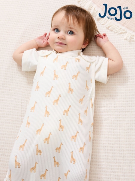 JoJo Maman Bébé Cream Rib 1 Tog Baby Sleeping Bag (F00190) | £28