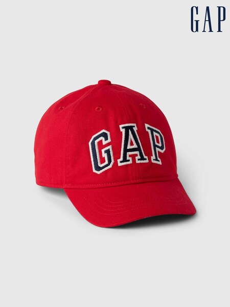 Gap Red Kids 100% Cotton Logo Baseball Cap (4-10yrs) (F49313) | £10