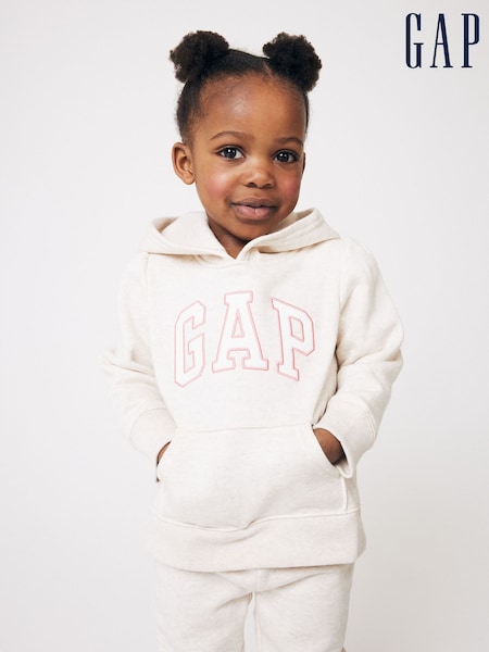 Gap Cream Logo Hoodie (6mths-5yrs) (K69938) | £18