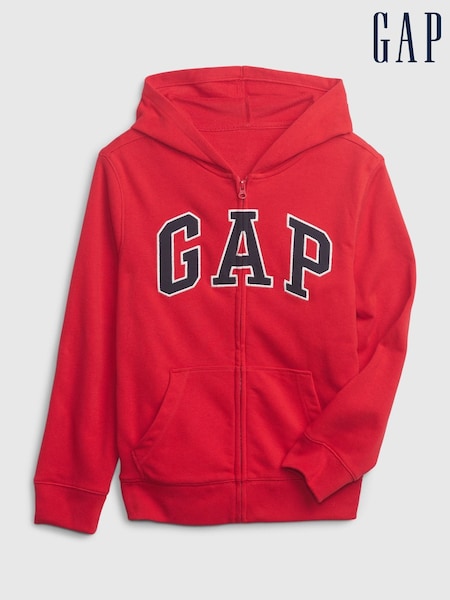 Gap Red Zip Up Vintage Logo Hoodie (4-13yrs) (K91441) | £25