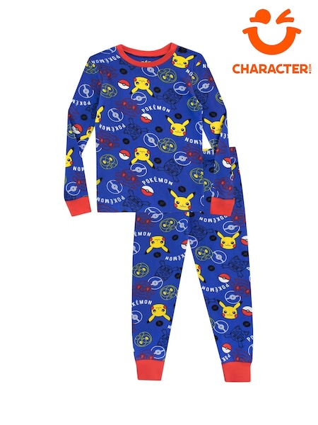Character Blue 100% Cotton Pokemon Pyjamas (N13978) | £19