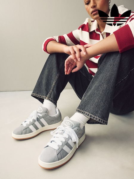 adidas Originals Grey Campus 00s Trainers (N38789) | £90