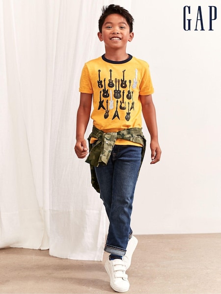 Gap Mid Wash Blue Straight Fit Stretch Jeans (5-13yrs) (P92745) | £21