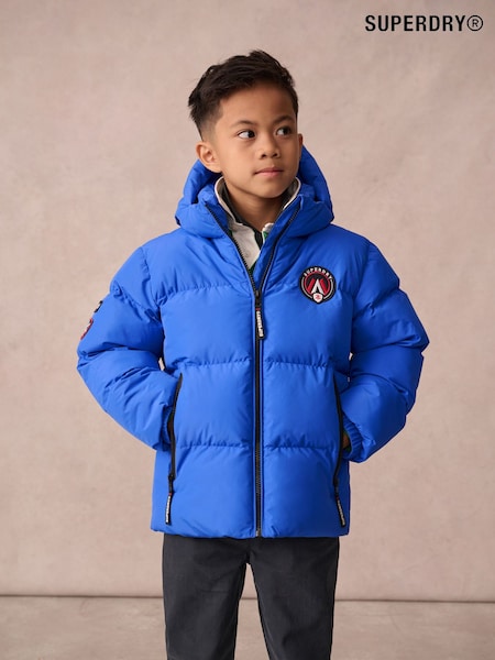 Superdry Blue Sports Puffer Coat (Q63021) | £48 - £50