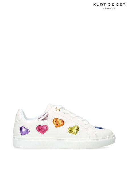 Kurt Geiger London Mini White Lane Love Trainers (Q87868) | £59