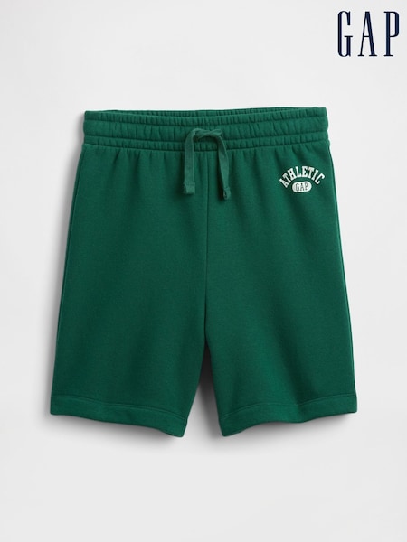 Gap Green Relaxed Logo No-Pocket Pull On Shorts (4-13yrs) (W22678) | £12