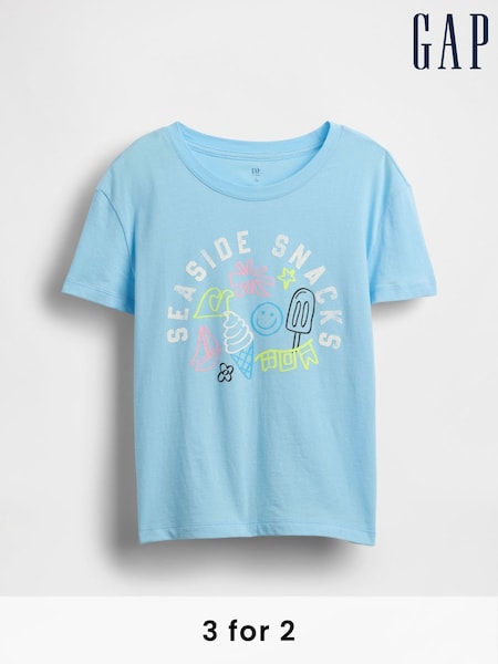 Gap Blue Graphic T-Shirt (4-13yrs) (W33145) | £10