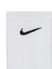 Nike Grey Crew Everyday Cushioned Crew Socks 3 Pack - Image 4 of 4