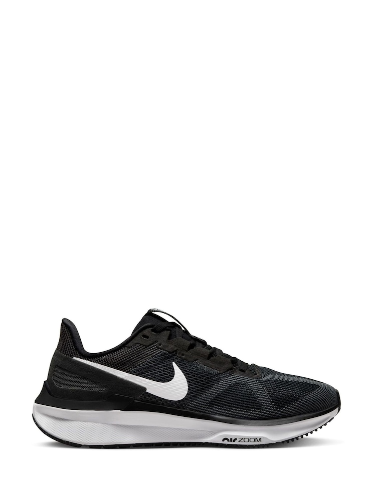 Nike Black/White Structure 25 Road Running Trainers - Image 1 of 13
