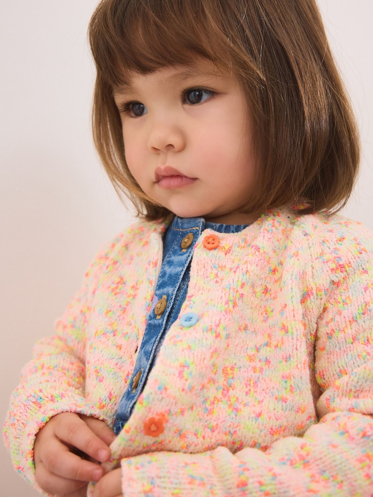 Rainbow Knitted Cardigan (3mths-7yrs) - Image 2 of 7