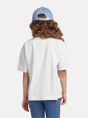 New Balance Grey Small Girls Logo 100% Cotton T-Shirt - Image 3 of 8