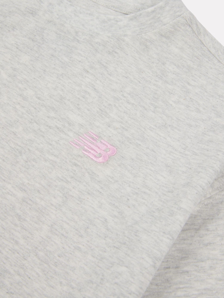 New Balance Grey Small Girls Logo 100% Cotton T-Shirt - Image 8 of 8 New Balance Grey Small Girls Logo 100% Cotton T-Shirt - Image 8 of 8
