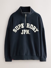 Superdry Charcoal Grey Marl 72 Sweatshirt - Image 6 of 10