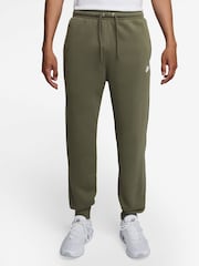Nike Olive Green Club Fleece Joggers - Image 1 of 3
