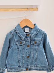 Personalised Letter Patch Denim Jacket by My 1st Years - Image 2 of 5