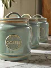 Sage Green Country Badge Set of 3 Storage Jars - Image 3 of 4