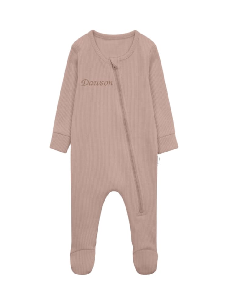 Personalised Ribbed  Sleepsuit By Ruff Cubs Kidswear - Image 5 of 5