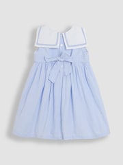 JoJo Maman Bébé Blue Sailor Stripe Party Dress - Image 3 of 4