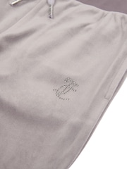 Juicy Couture Grey Girls Diamanté Bootcut Joggers - Image 7 of 7