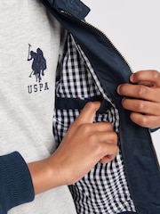 U.S. Polo Assn. Blue Twill Harrington Jacket - Image 5 of 8