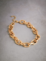 Gold Tone Tabitha Simmons x Next Yasmin Chunky Chain Necklace - Image 4 of 7
